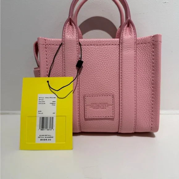 NWT Marc Jacobs The Tote Bag crossbody ribbon pink